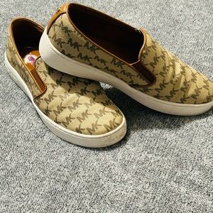 Women’s Slip-On Michael Kors Shoes - Tan and Brown